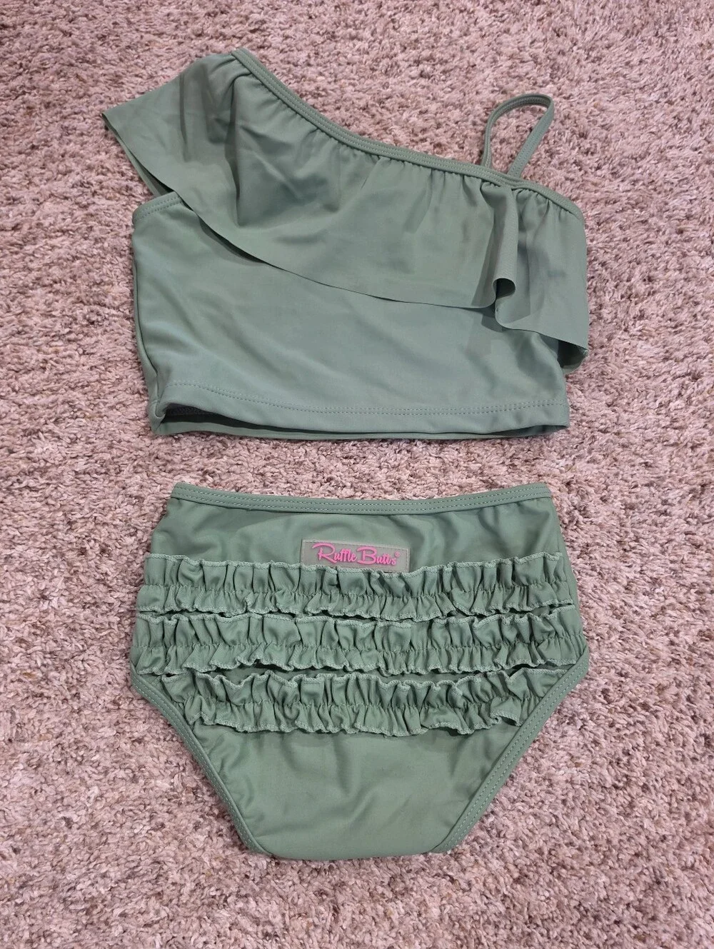 HUGE Lot Girls Ruffle Butts Swim Tops Bottoms Rash Guard Size 5